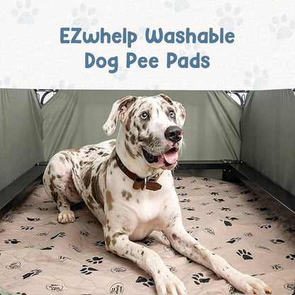 Reusable Dog Pee Pads for Dogs - Waterproof Potty Training Pee Pad - Washable Dog Training Pads W/ Rounded Corners Puppy Pad - Lightweight & Laminated Whelping Pad Dog Mat Pet Supplies - 2 Pk